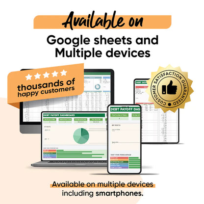 Ultimate Debt Payoff Tracker - For All Types Of Debts